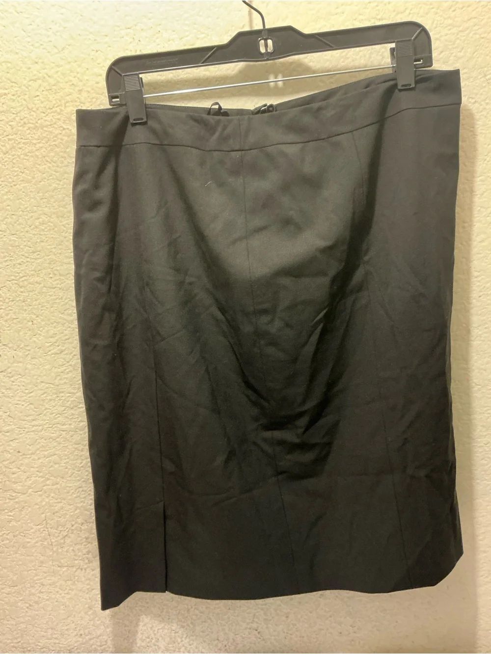 Lafayette 148 New York wool Black Pencil Skirt - Tailored Office Staple